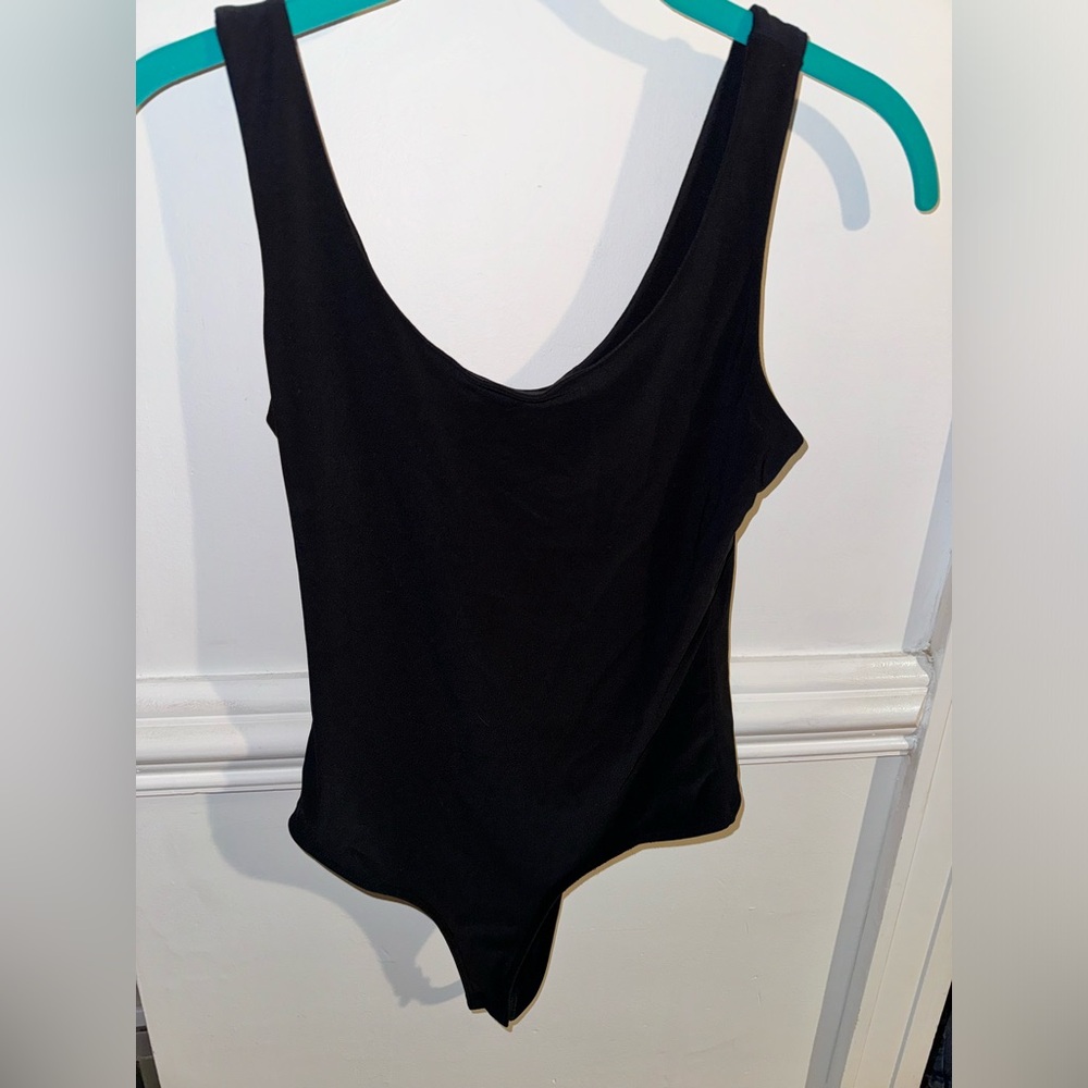 Leith black tank bodysuit
